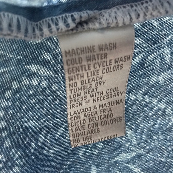 Vintage Jones New York Shirt Denim Blue Medium - Picture 8 of 9